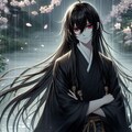 長髪着物男子 3枚目