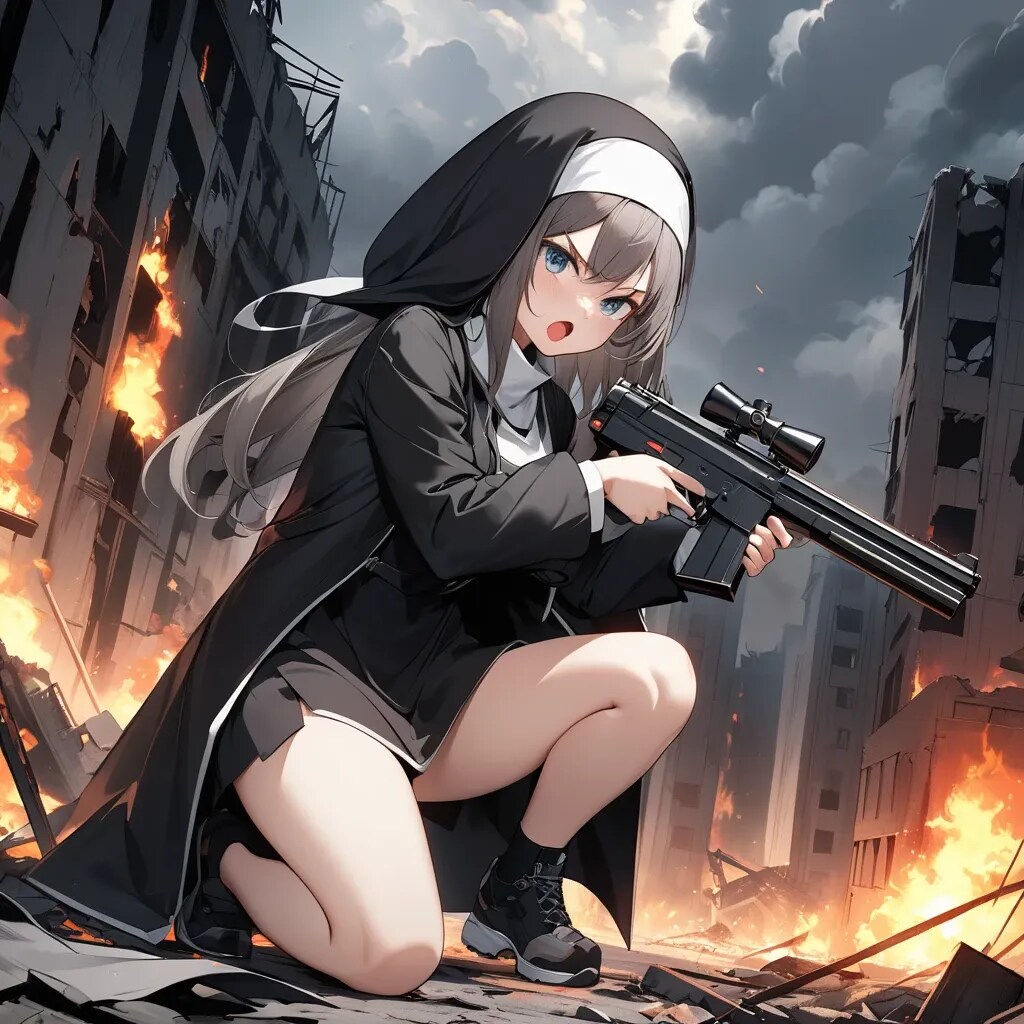 「怯むな！　撃て！」