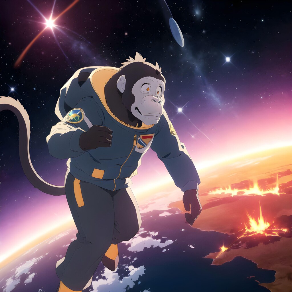 gorilo en la kosma spaco