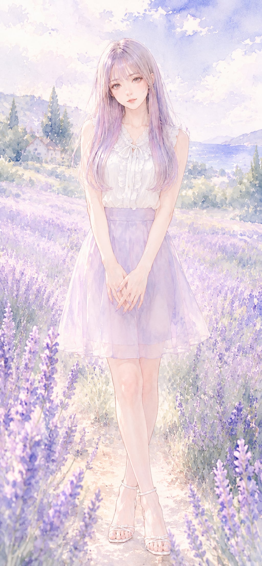 お花をどうぞ💜(ラベンダーちゃん)