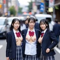 ブレザー巨乳JK 4枚目