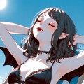 吸血女子の日光浴 2枚目