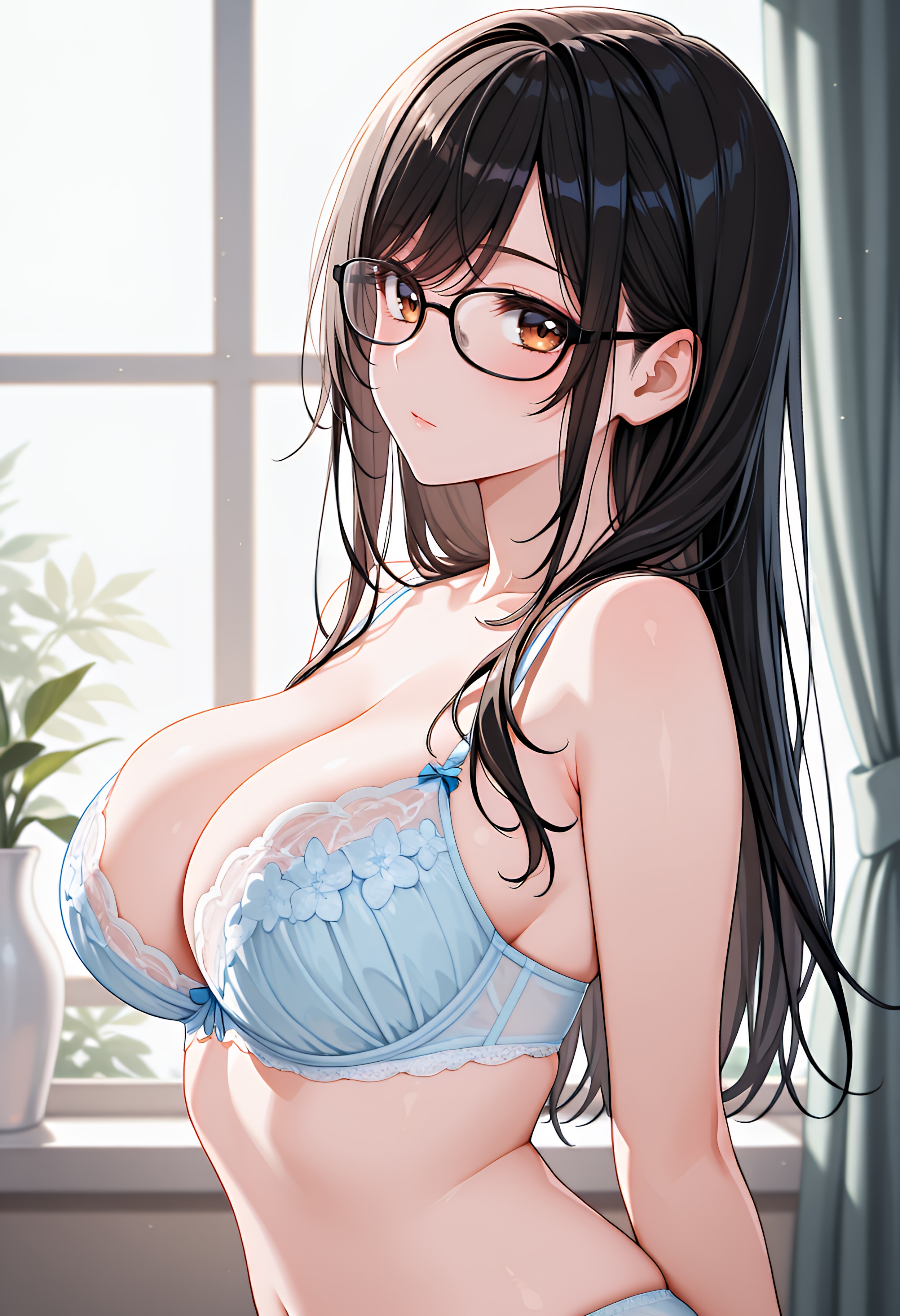 眼鏡っ娘でっかい娘