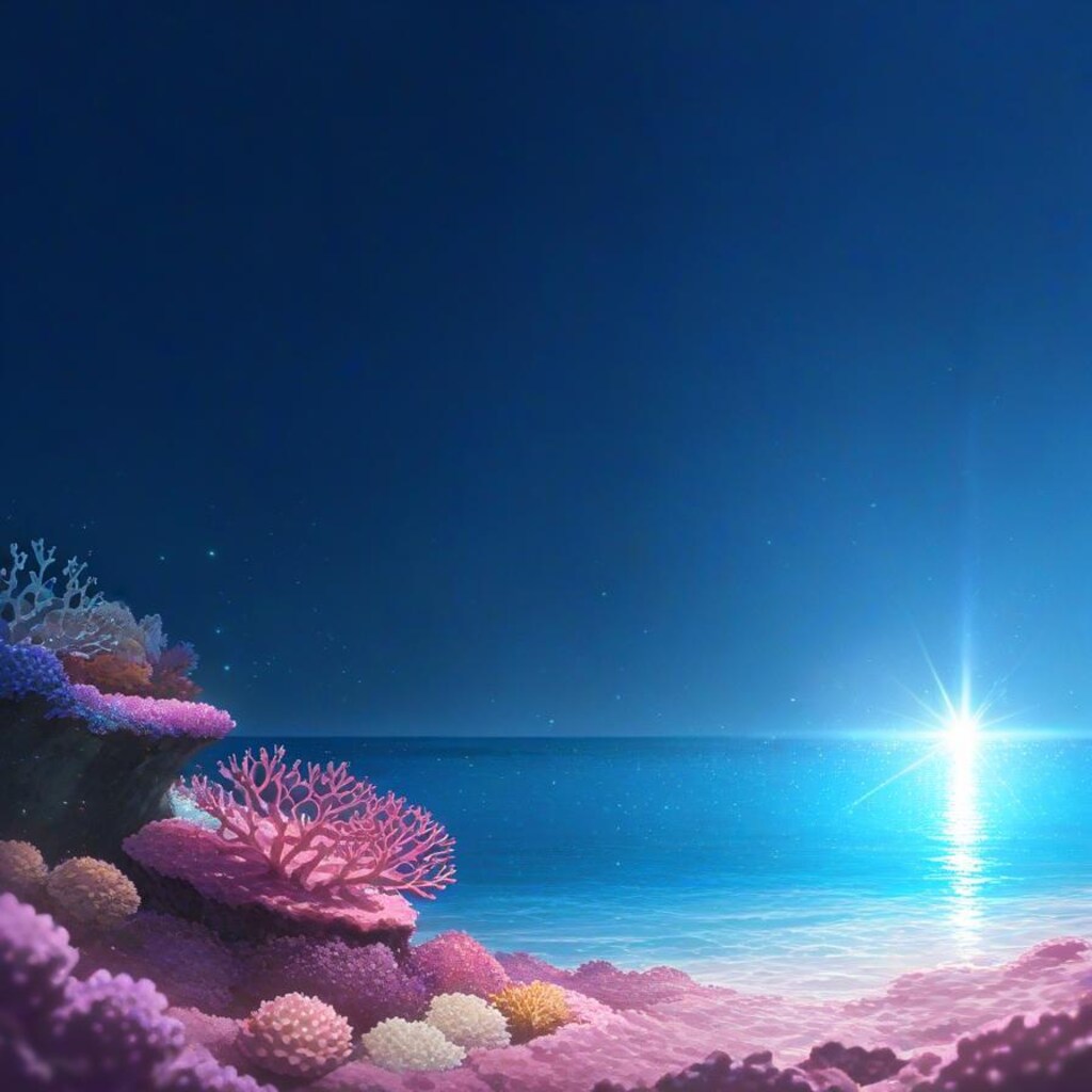 クジラ　サンゴ礁