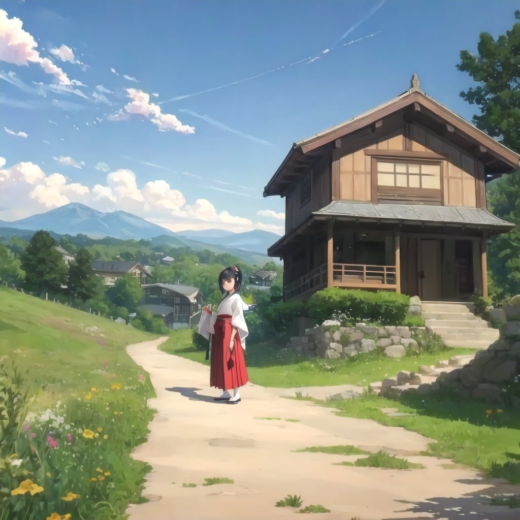 夏の田舎道