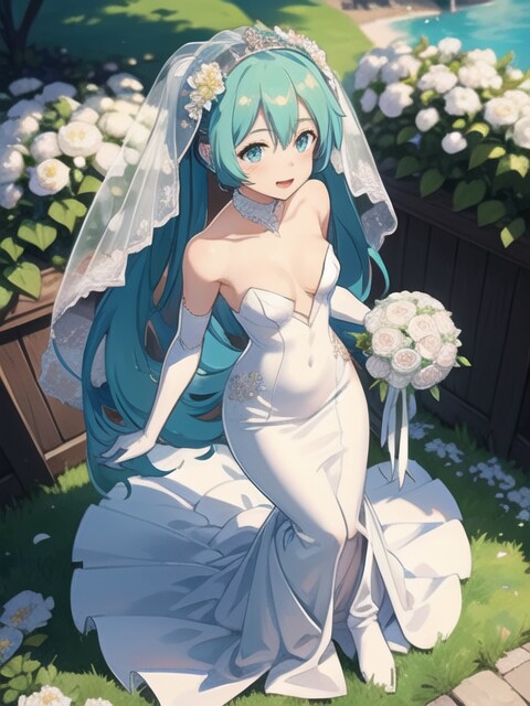 ジューンブライドなミクさん