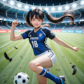 死神ちゃん　サッカー 3枚目