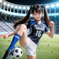 死神ちゃん　サッカー 5枚目