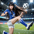死神ちゃん　サッカー 2枚目
