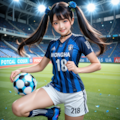死神ちゃん　サッカー 4枚目