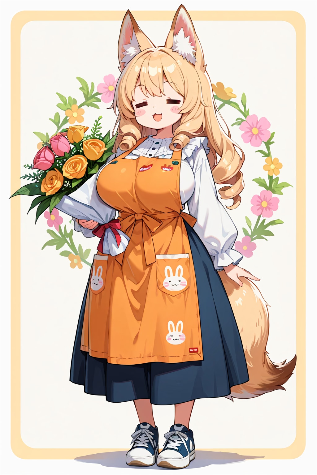 お花屋さんでバイトするケモミミゆるふわおねえさんとスウィートドリームビスケットちゃん
