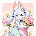 お花屋さんでバイトするケモミミゆるふわおねえさんとスウィートドリームビスケットちゃん 3枚目