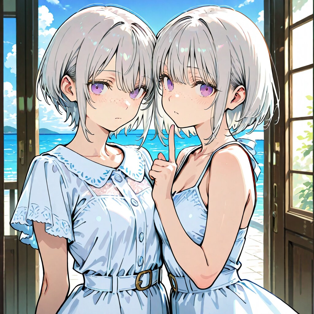 白ワンピ
