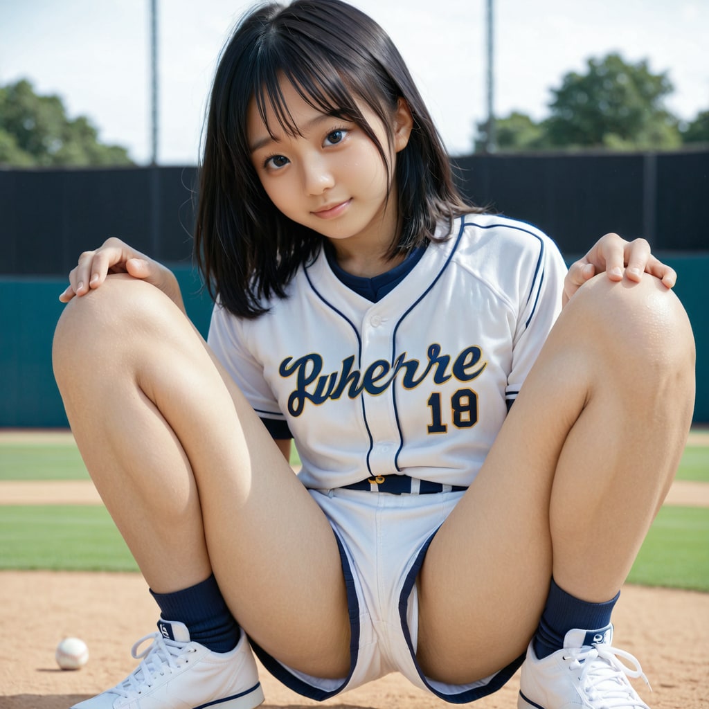 野球ユニフォームの短パンチラ