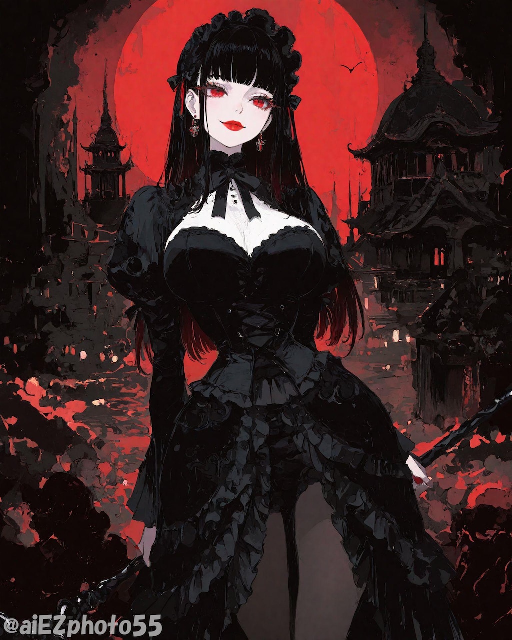 紅と黒の貴婦人