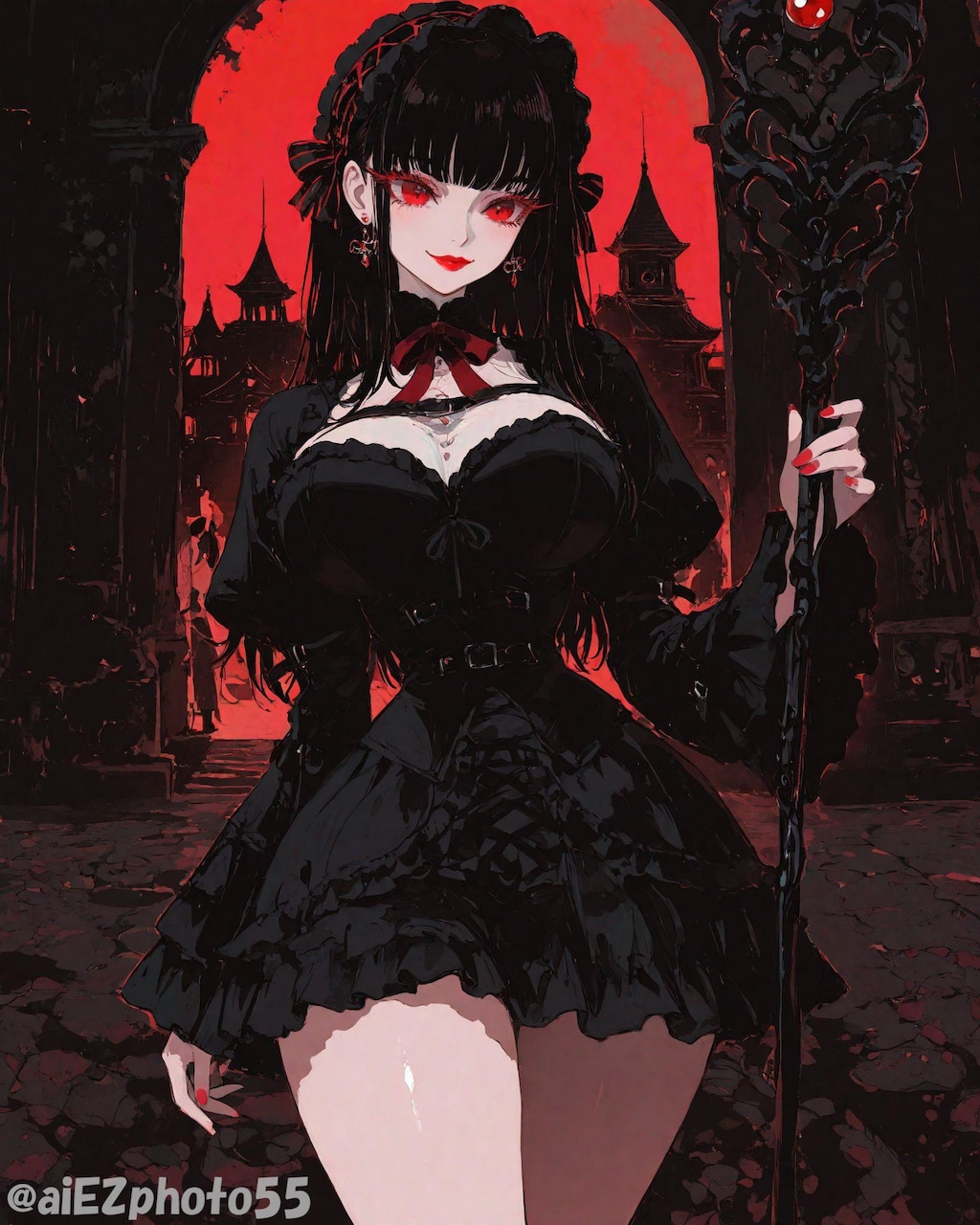 紅と黒の貴婦人