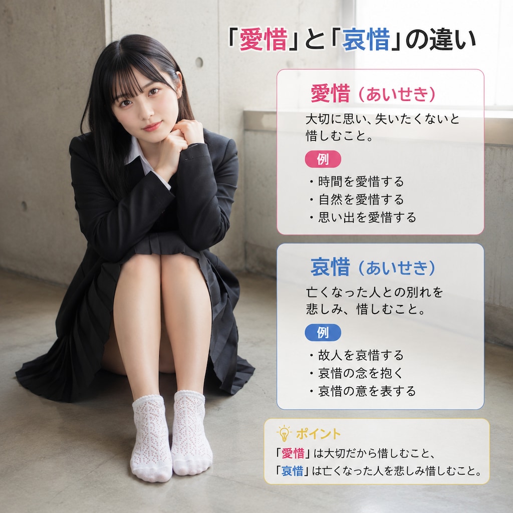愛惜と哀惜の違い