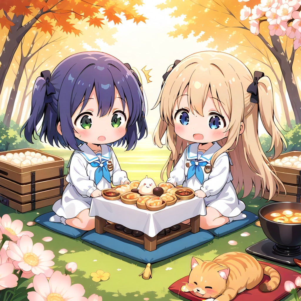 ちちぷい幼稚園児の遠足 | の人気AIイラスト・グラビア