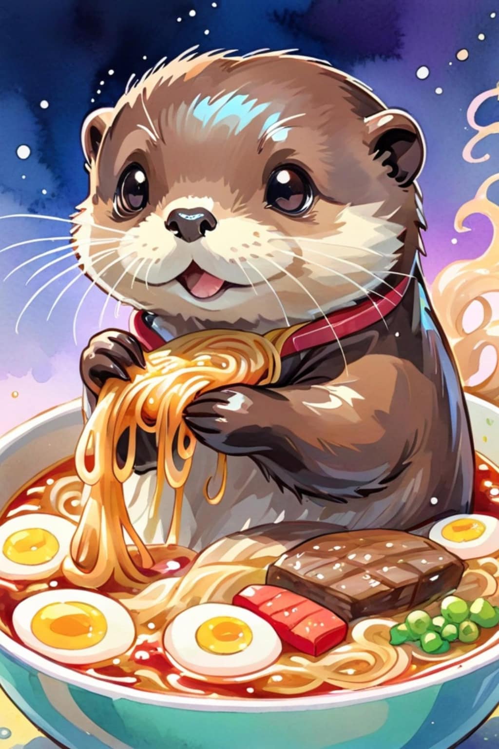 ラッコと食べ物