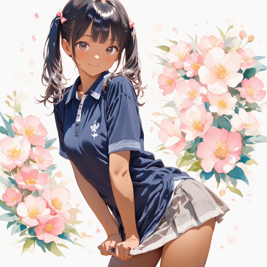 黒髪ツインテール#5