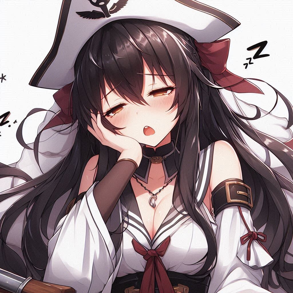 やる気の無い海賊船長