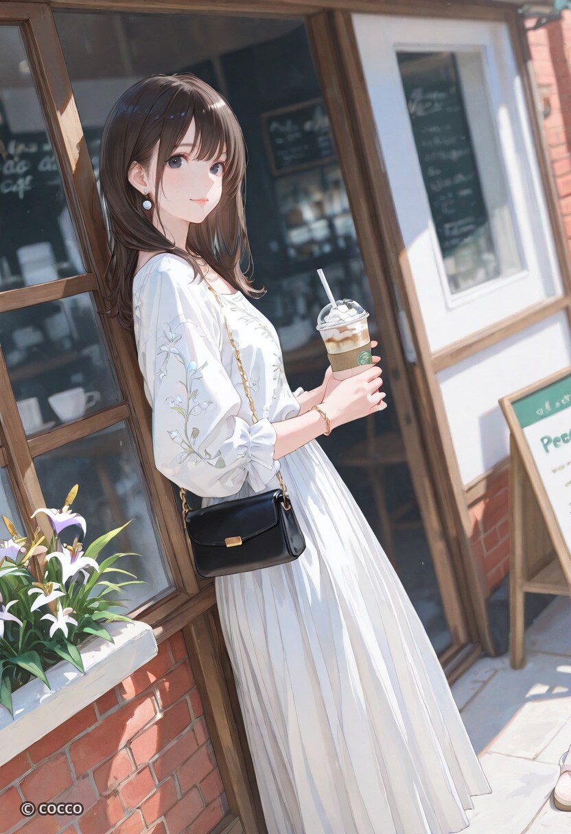 佇む白いシルエット
