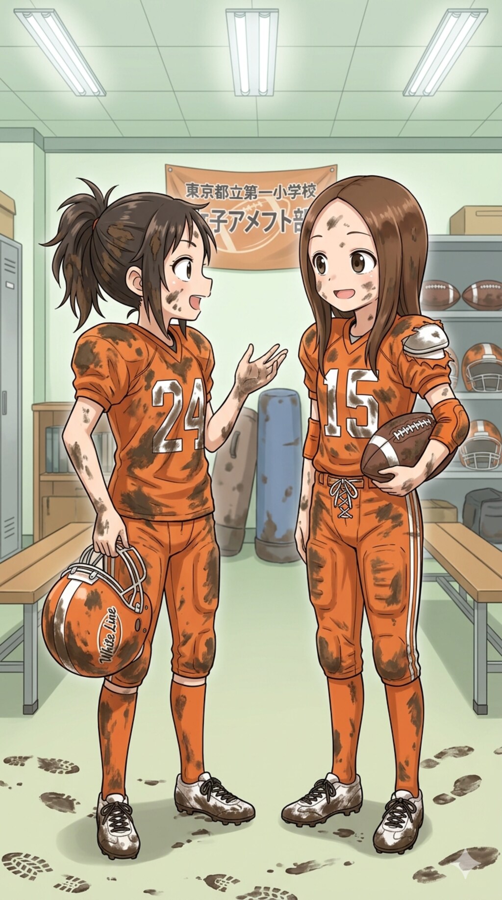 🏈泥まみれの女子アメフト 167