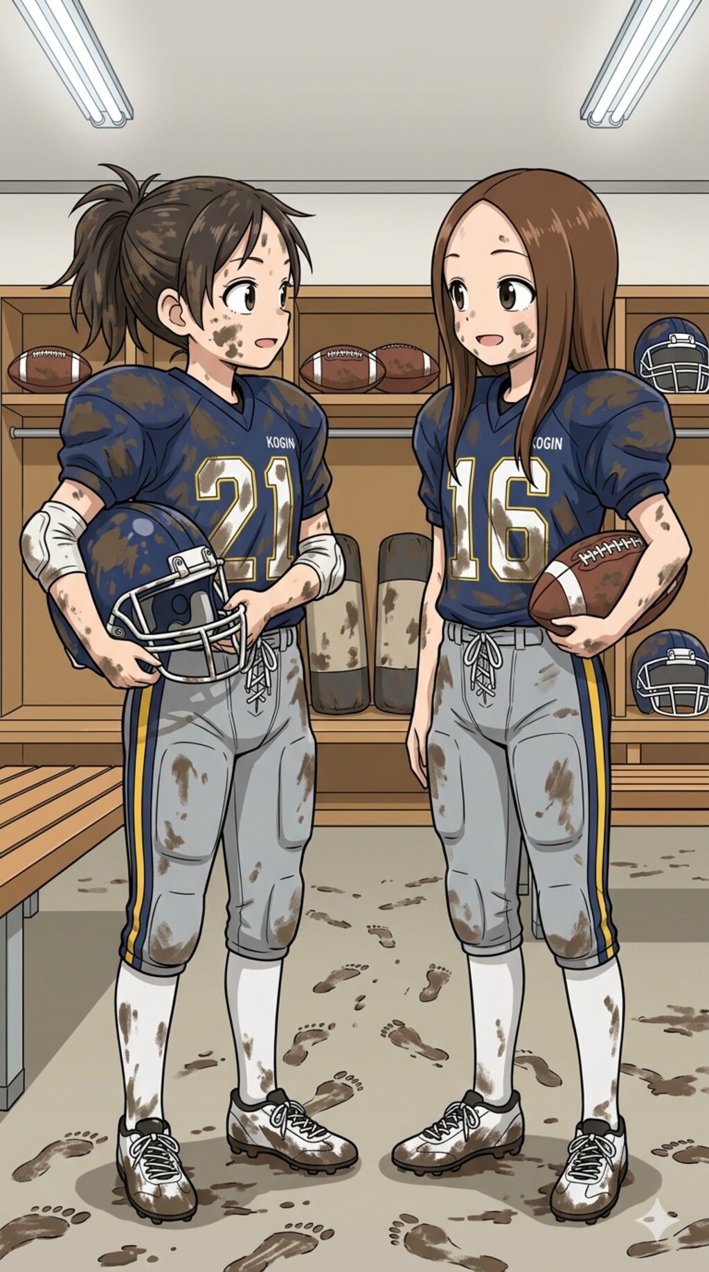 🏈泥まみれの女子アメフト 167