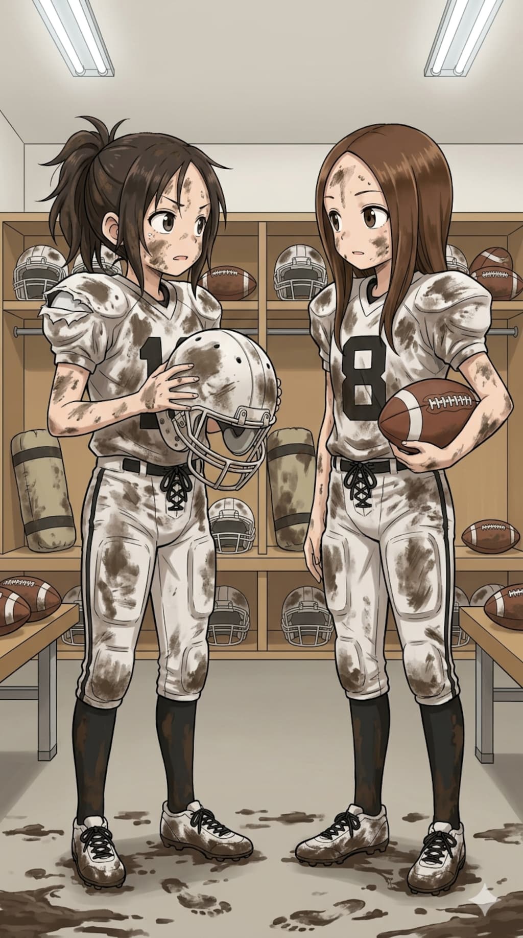🏈泥まみれの女子アメフト 167