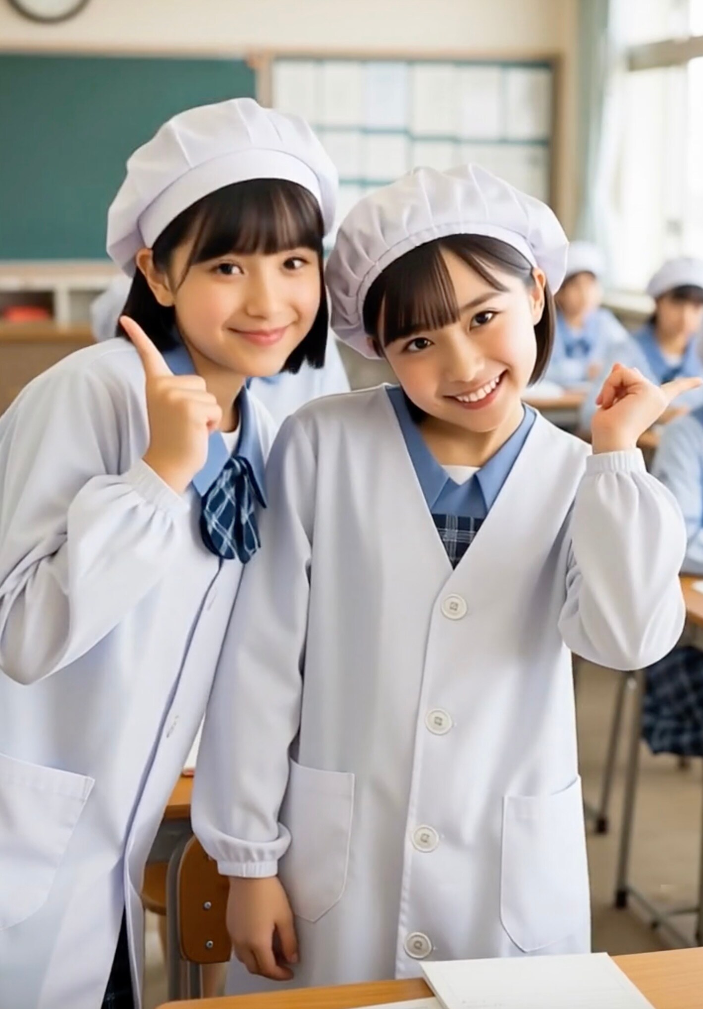 給食当番（養殖5） | の人気AIイラスト・グラビア