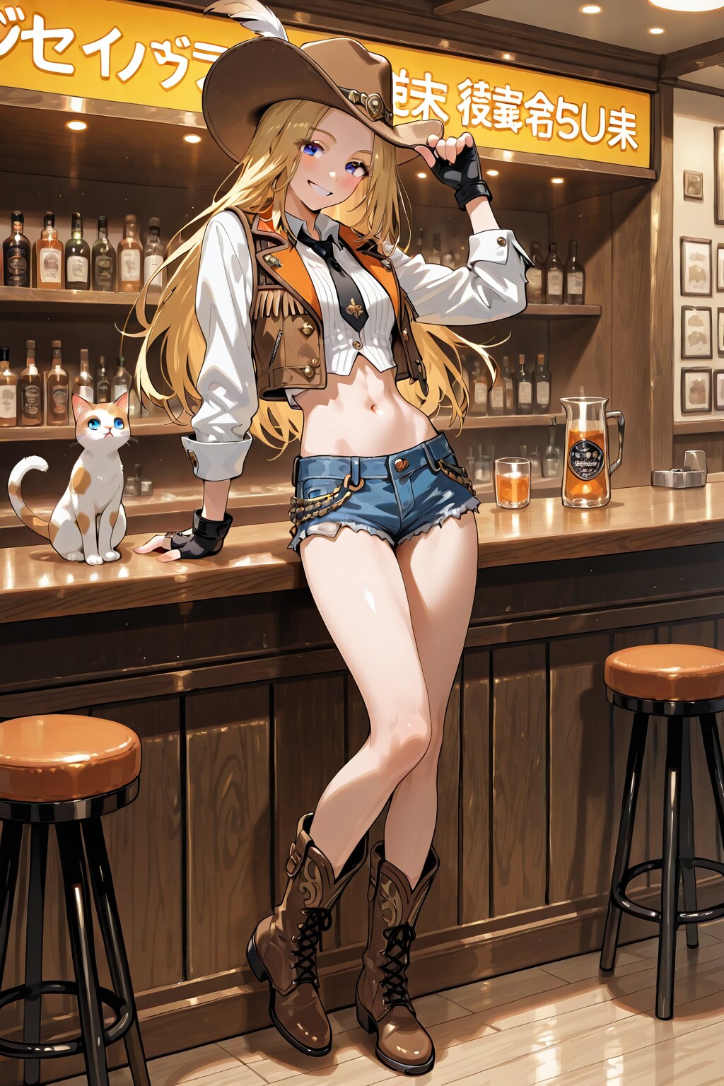 ネーブルカウガールレイチェル・ワイルドの国民の文学バー六本木店