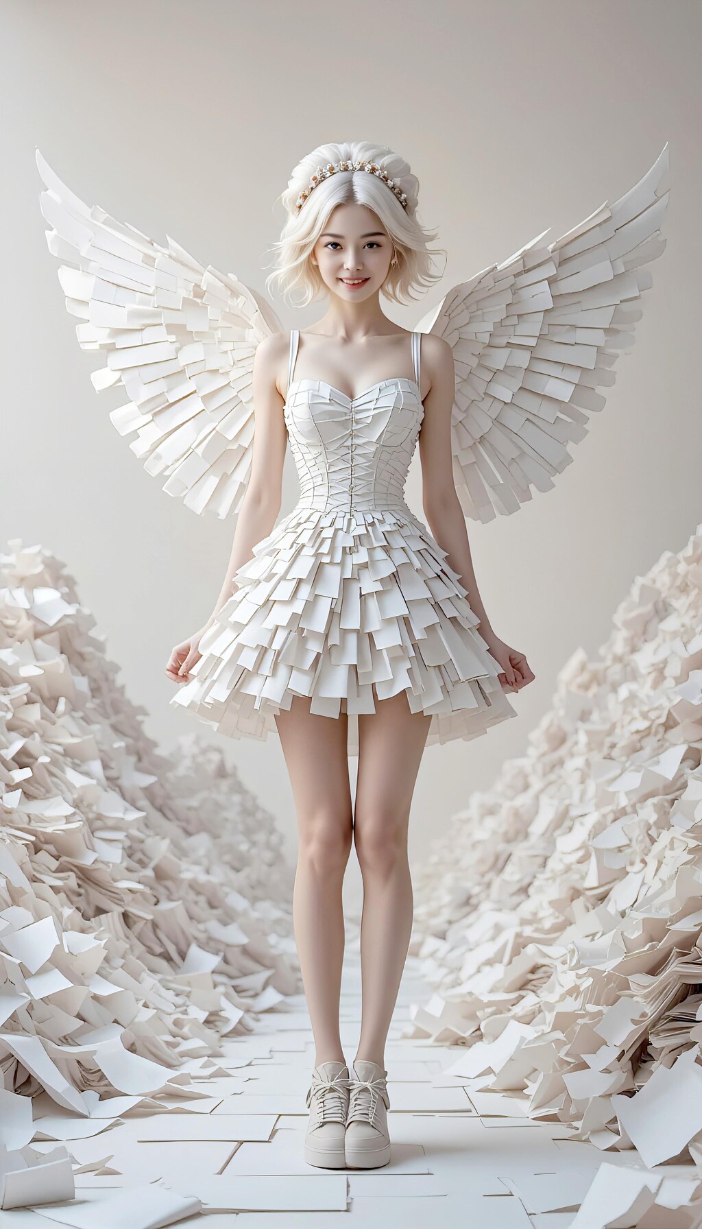 紙の神が舞い降りる