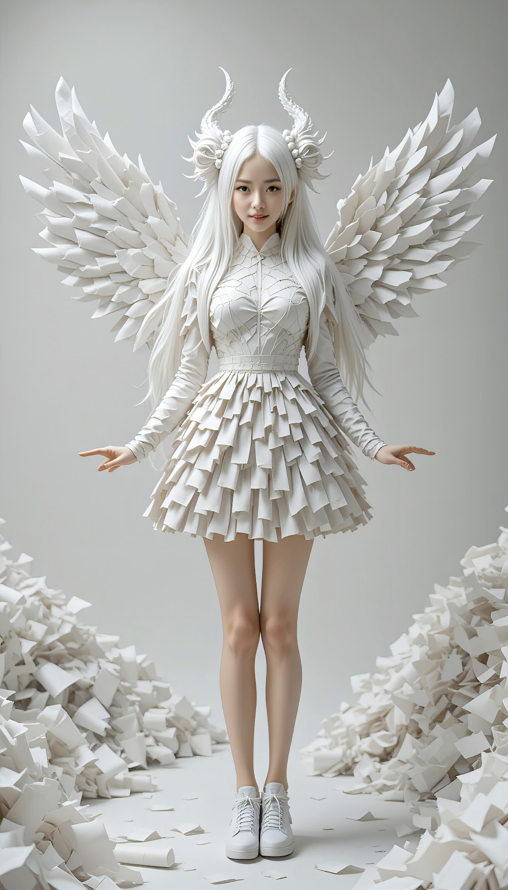 紙の神が舞い降りる