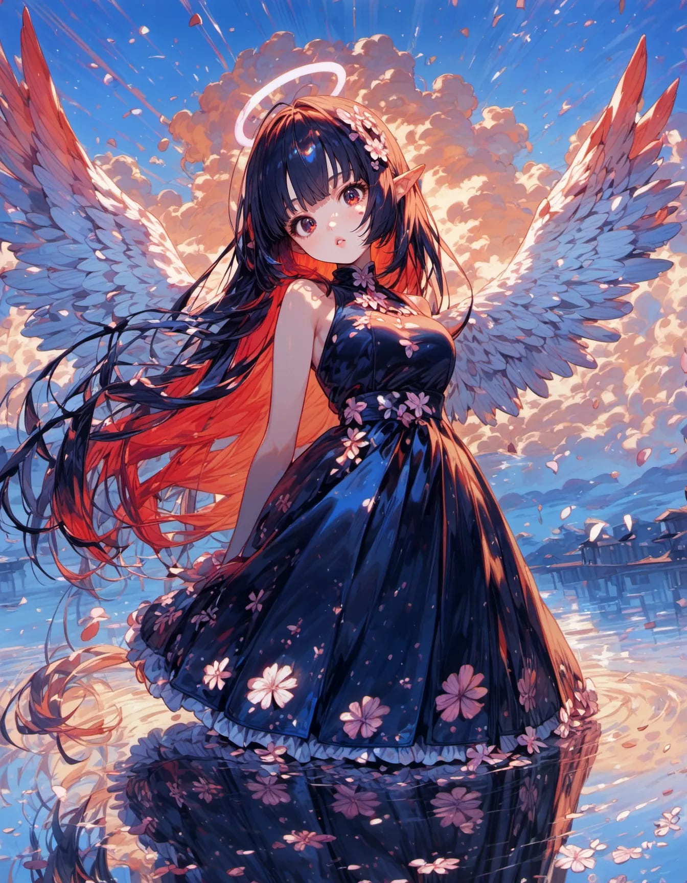 Halo at the Edge of Dusk | の人気AIイラスト・グラビア