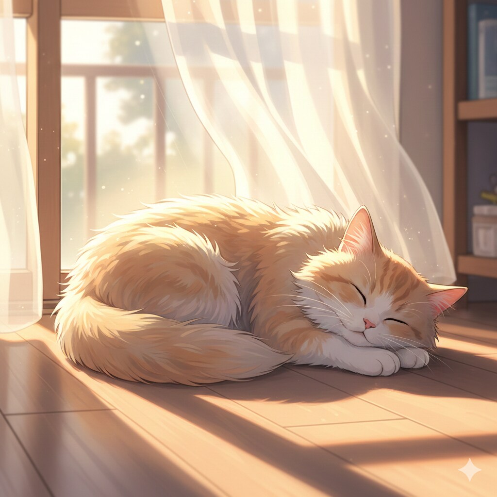 お昼寝中