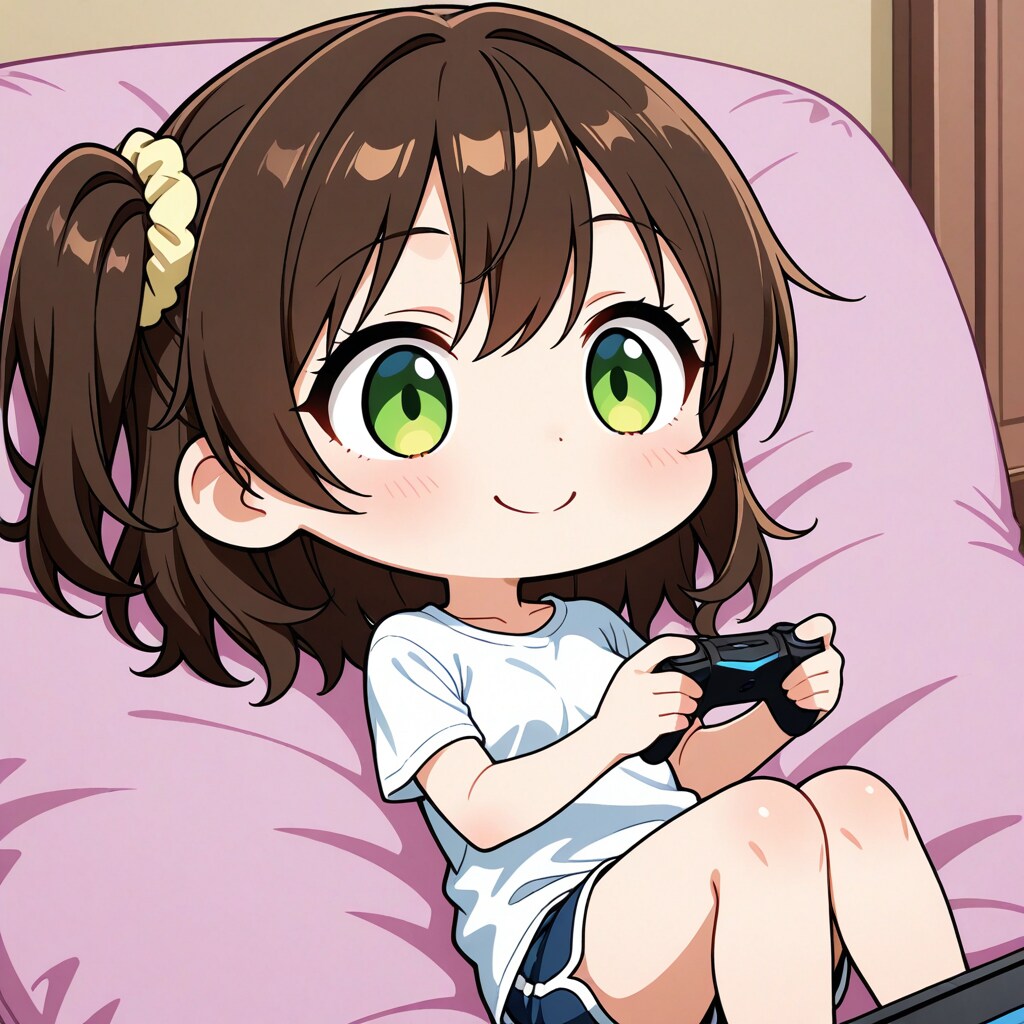 謎のゲームで遊ぶホカちゃん