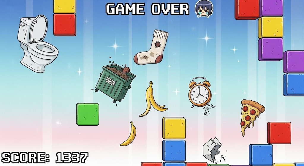 謎のゲームで遊ぶホカちゃん