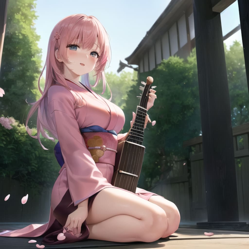 お嬢だけど、、弦のゆれに感じちゃう