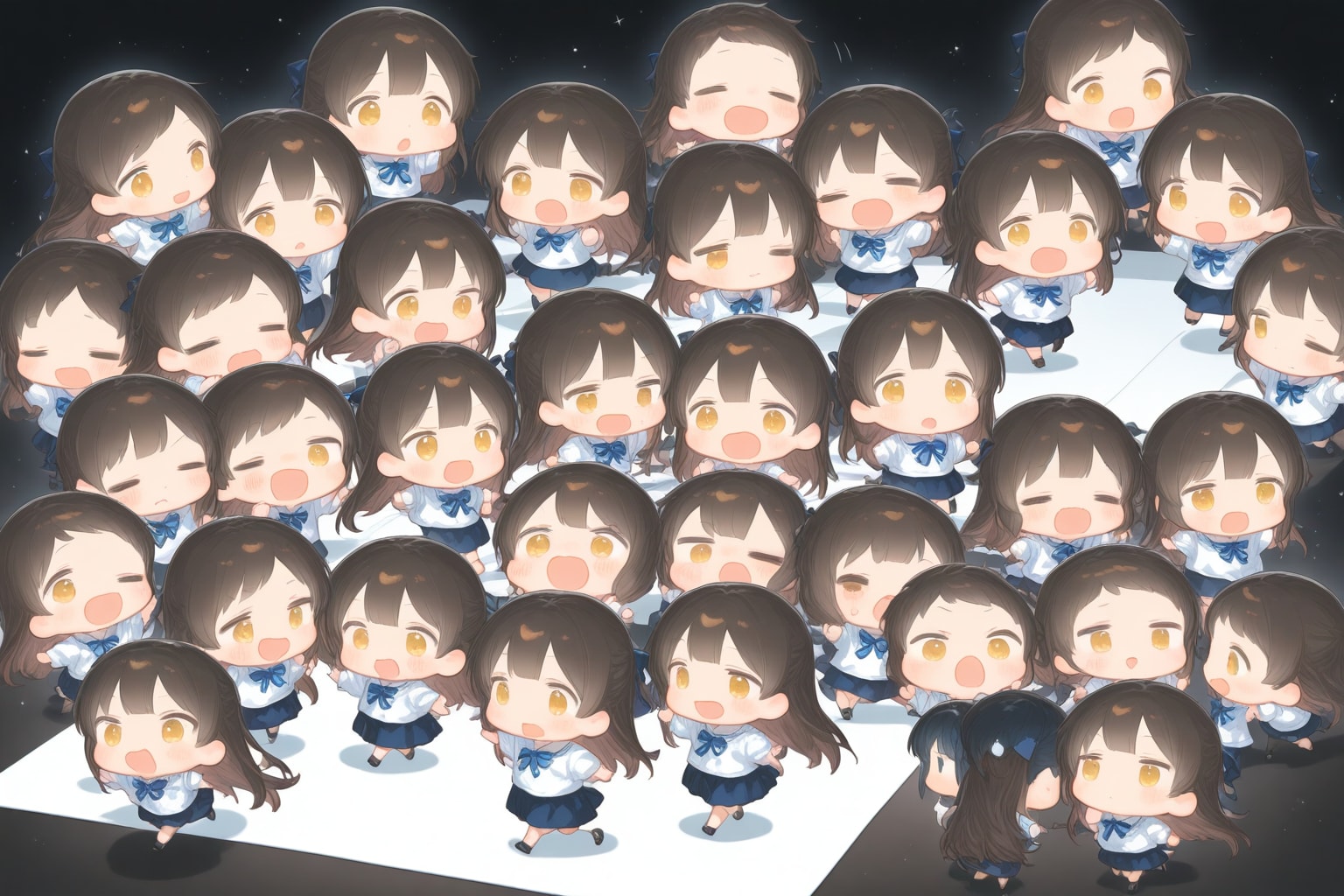 紙の上で踊る人々 | の人気AIイラスト・グラビア