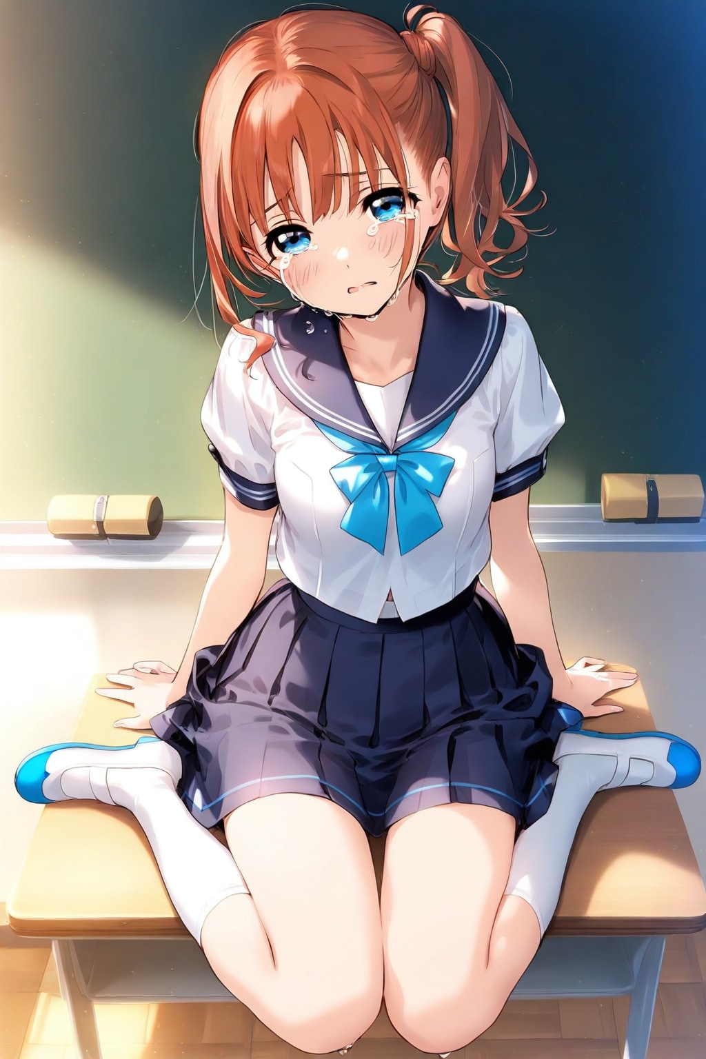 宿題忘れたので、ここに座らせられてます...。