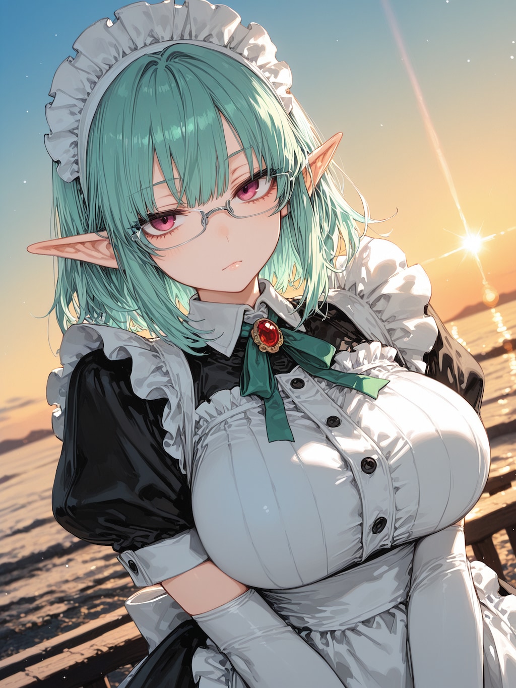 眼鏡おっぱいメイド３