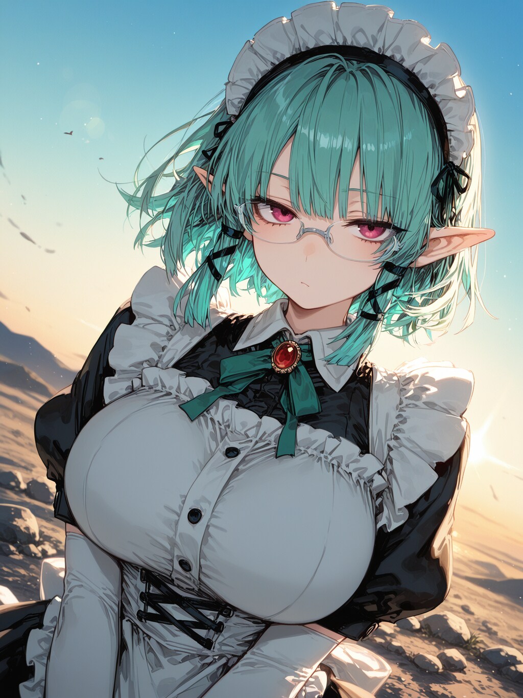 眼鏡おっぱいメイド３