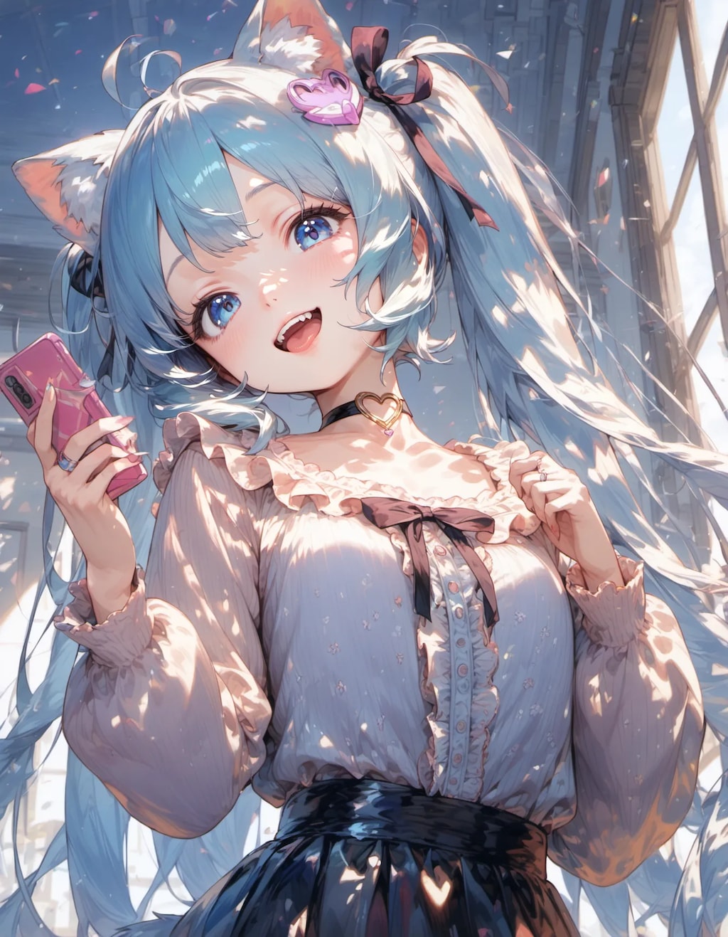 Digital Joy and Azure Tails