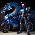 青龍モチーフの仮面ライダー 3枚目