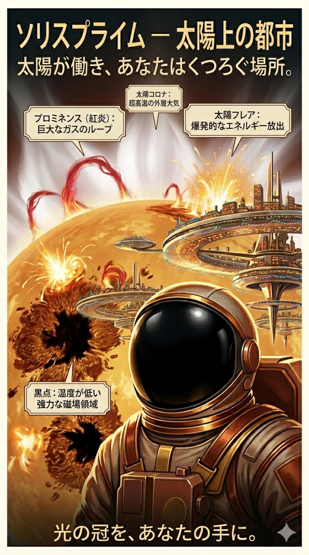 「ソリスプライムーー太陽上の都市」