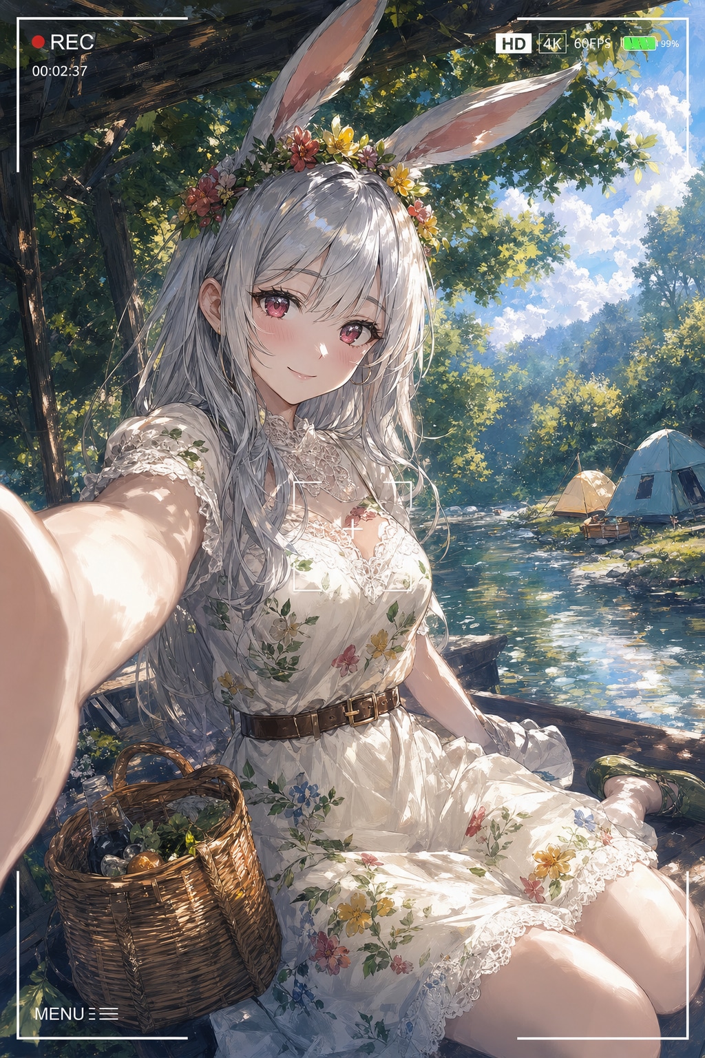 大自然の美少女なのです🌱🐰🎶