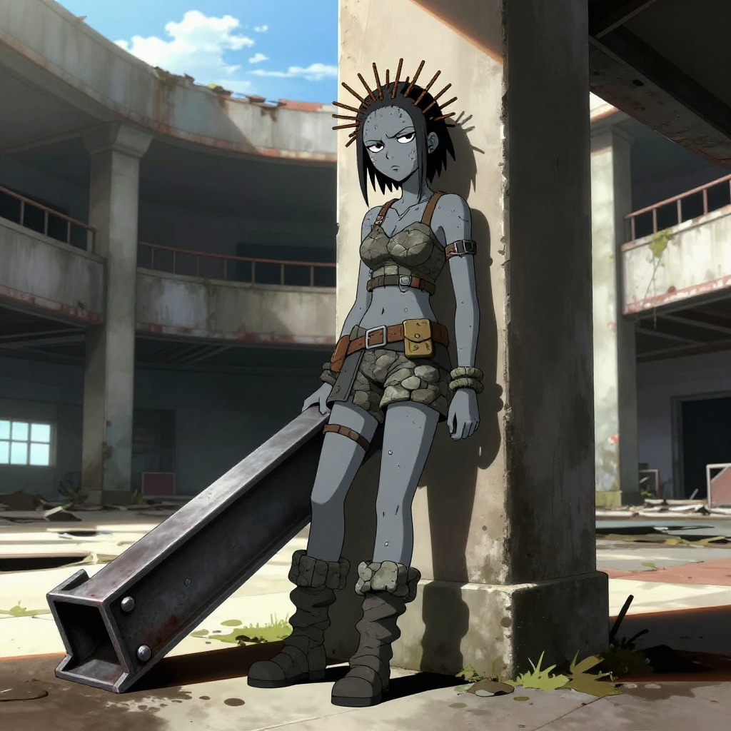 【ZIT擬人化】その35. コンクリート建築 | の人気AIイラスト・グラビア