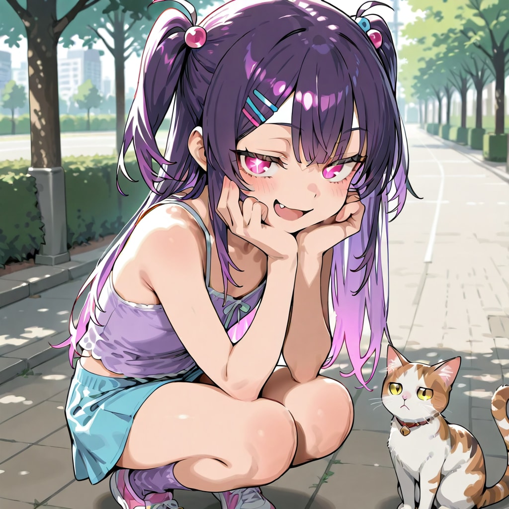メスガキちゃんをちち生モデルで生成してみるテスト(その2)