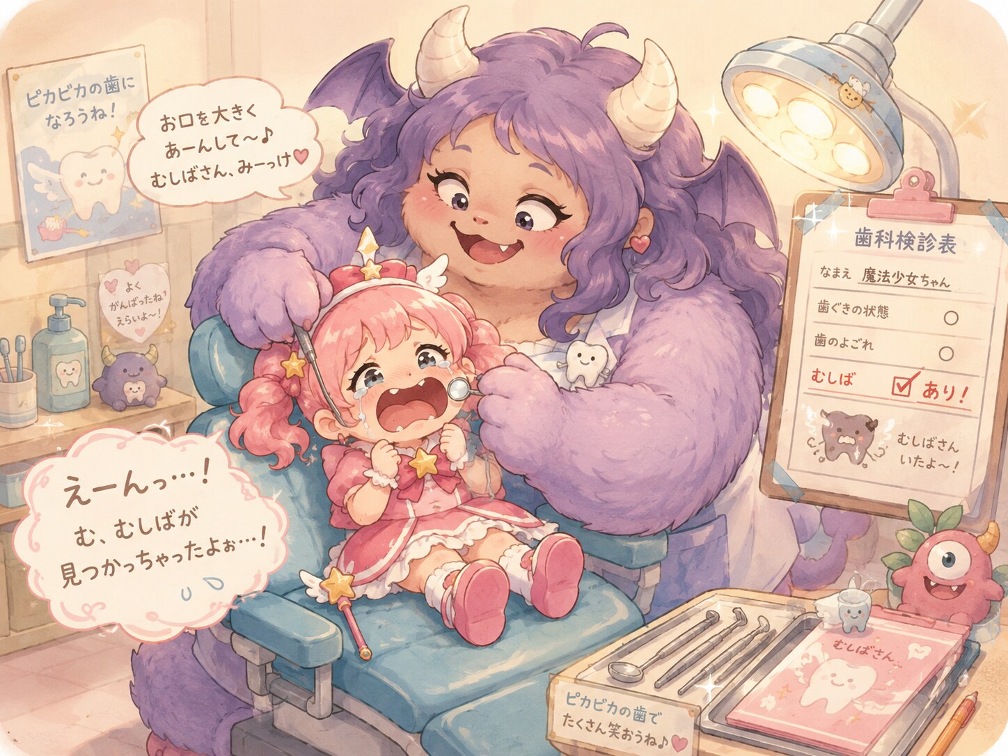 無理やり歯科検診されちゃった！