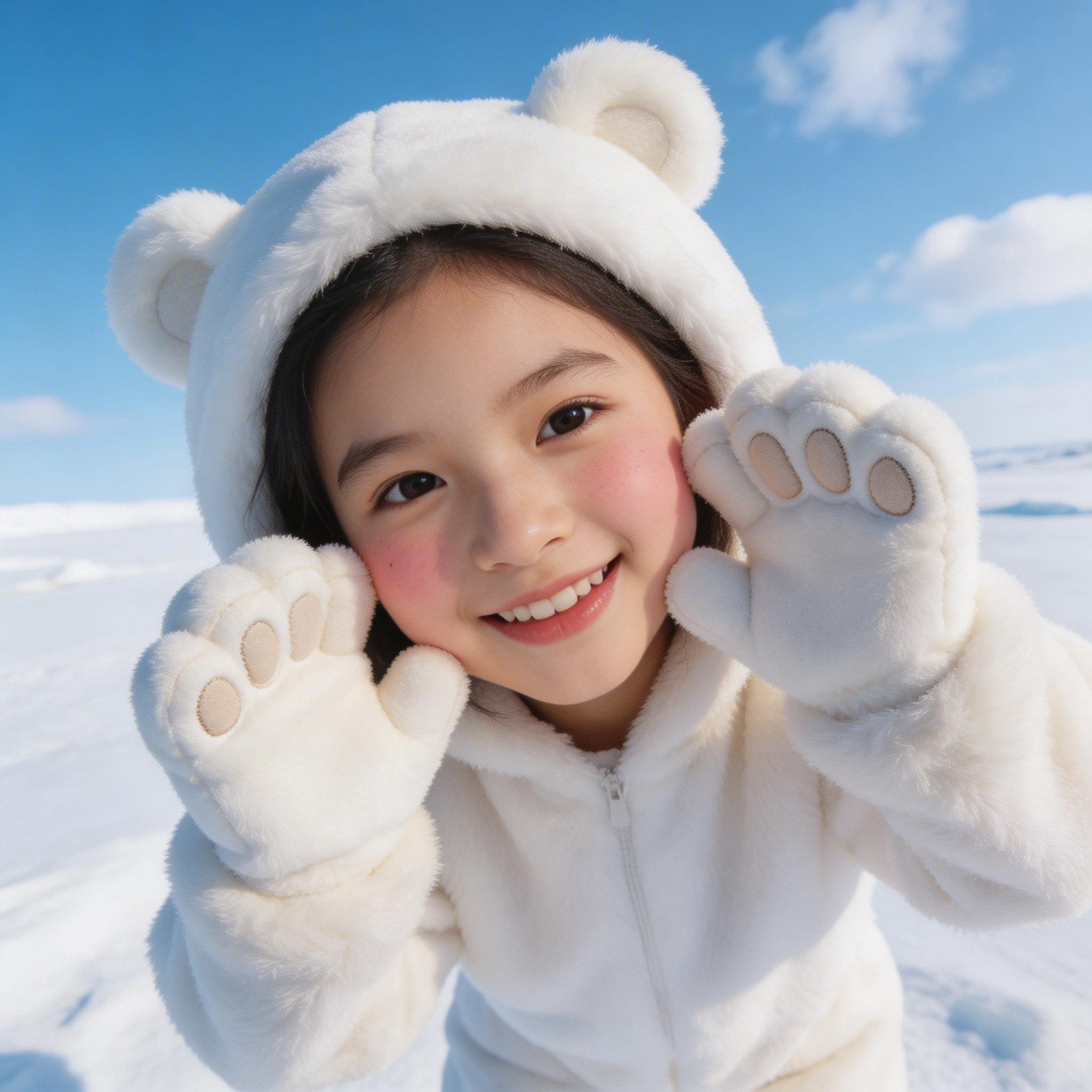 しろくまのきぐるみ（モデル: Seedream 5.0） | の人気AIイラスト・グラビア